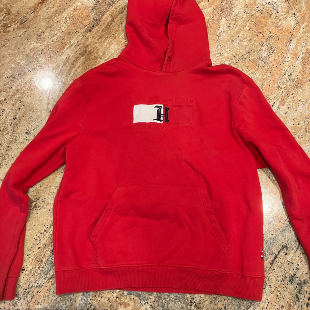 Tommy Hilfiger Red Sweatshirt hoodie.. Size M